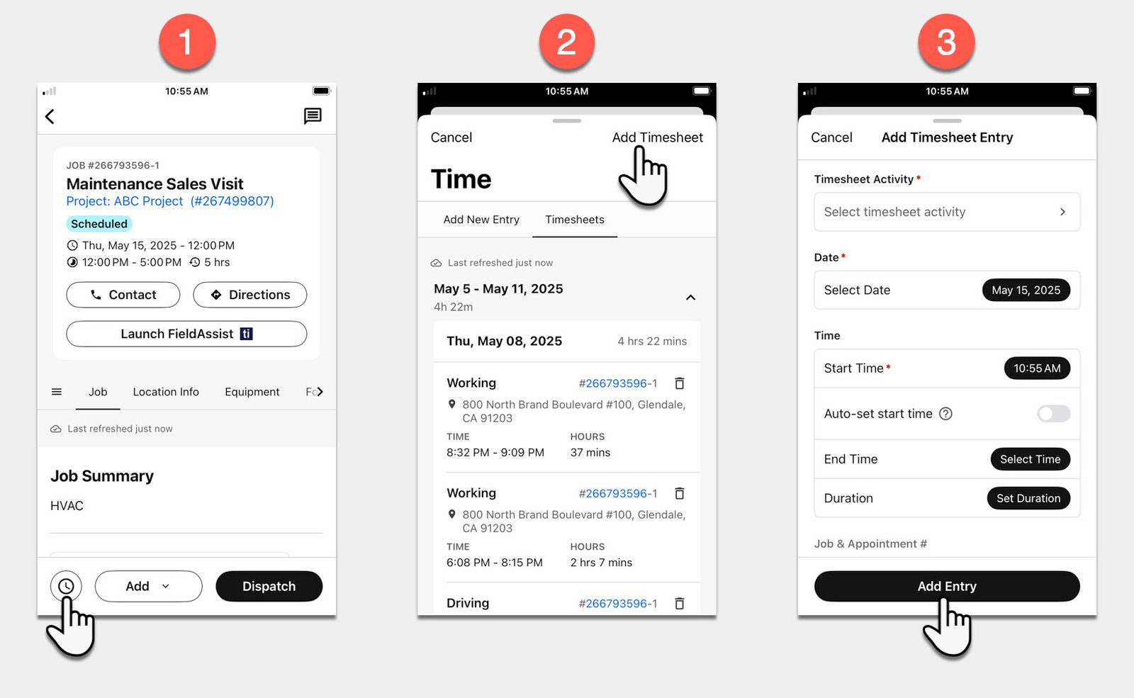 ServiceTitan Mobile App Example
