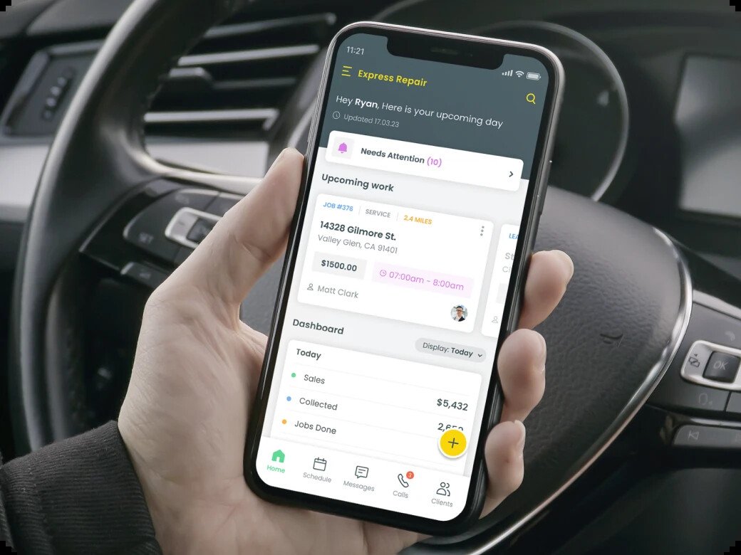 Workiz Review (2026): The Communication Expert 2 Workiz Mobile App Example